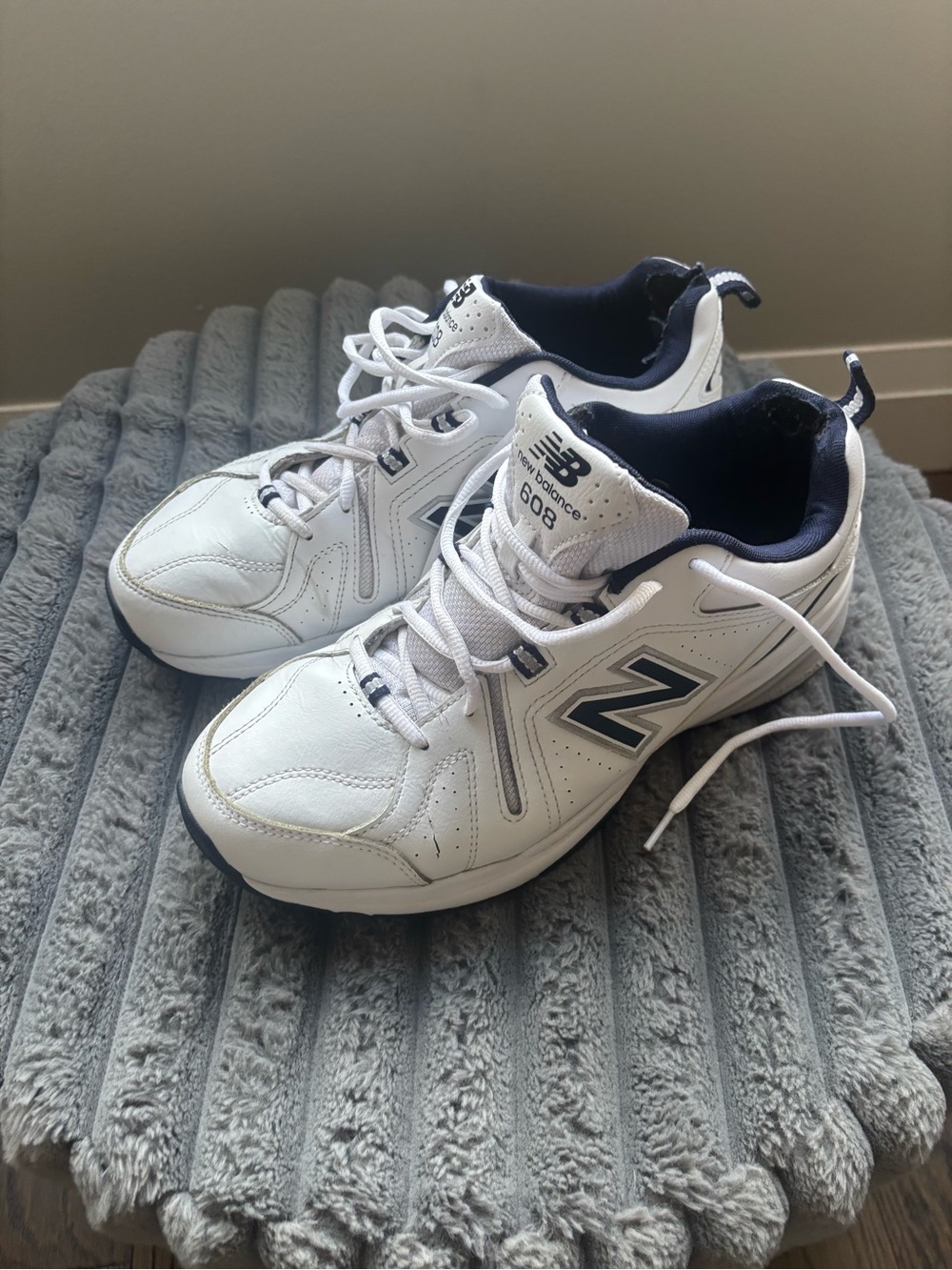 New Balance 608 White Navy Men’s Training Sneakers